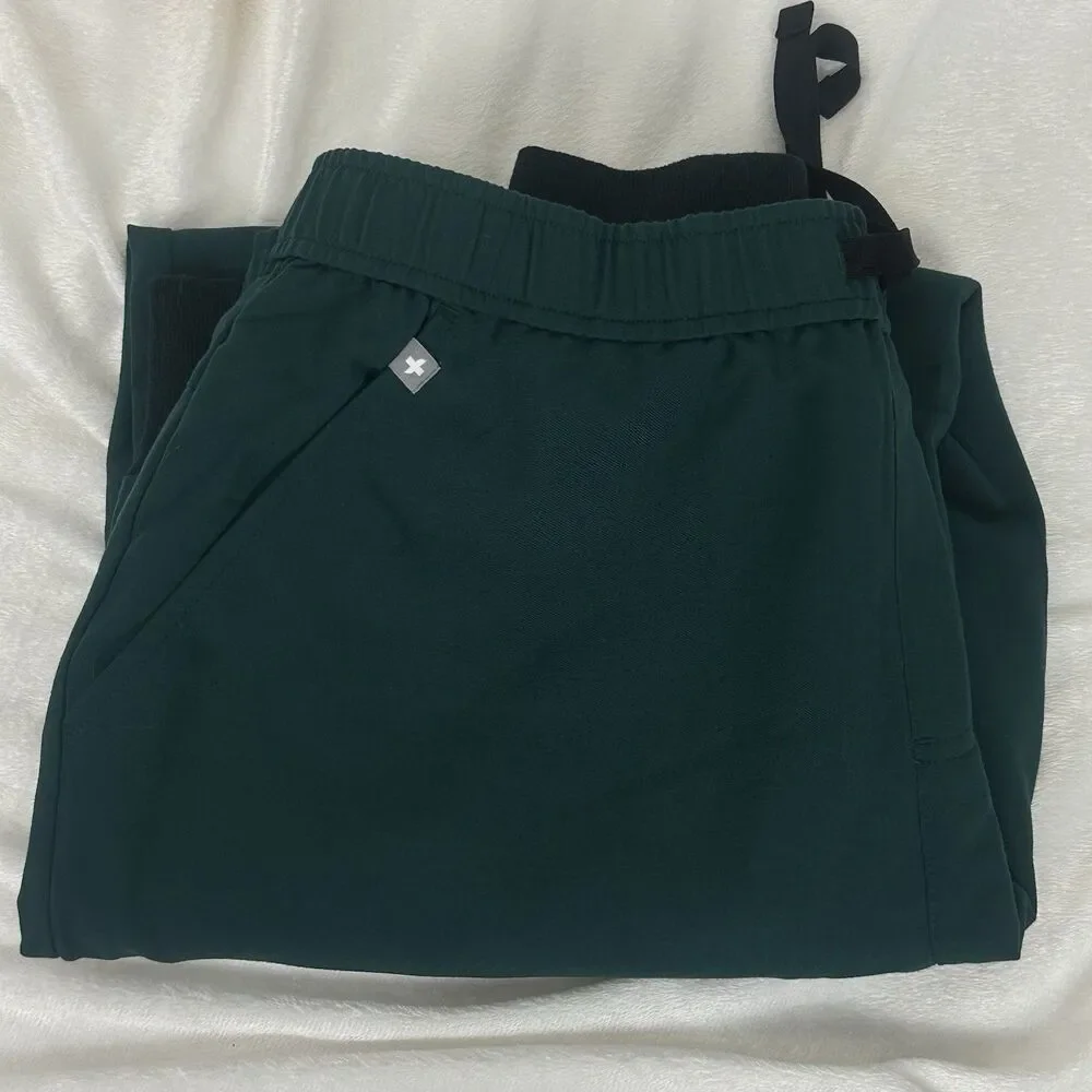 FIGS Men’s Tansen Jogger Limited edition Forest Green Scrub Pants Size L